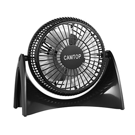 CAMTOP 5 Inch USB Fan Quiet Small Personal Desk Fan with 2 Speed for Home and Office