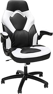 RESPAWN 3085 Gaming Chair - Gamer Chair and Computer Chair, Office Chair with Integrated Headrest, Gaming Chair for Adults, Adjustable Tilt Tension & Tilt Lock - White