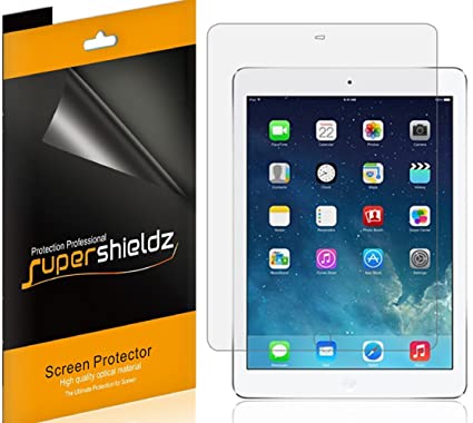 [4-Pack] Supershieldz- Apple iPad Pro 9.7 inch/iPad Air 2 / iPad Air Screen Protector, Anti-Glare & Anti-Fingerprint (Matte) Shield   Lifetime Replacements Warranty- Retail Packaging