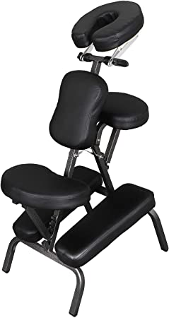 ZENY Portable Massage Chair Adjustable Compact Tattoo Spa Therapy Chair Face Cradle Comfortable Thick Foam w/Carrying Bag Case