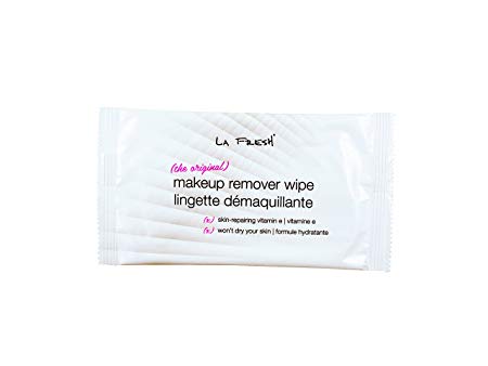 La Fresh Travel Lite Makeup Remover Cleansing Face Wipes – Facial Towelettes with Vitamin E for Waterproof Makeup – Individually Sealed Wrappers (Large 8 in x 7 in Cloth Size) - 1200 Count