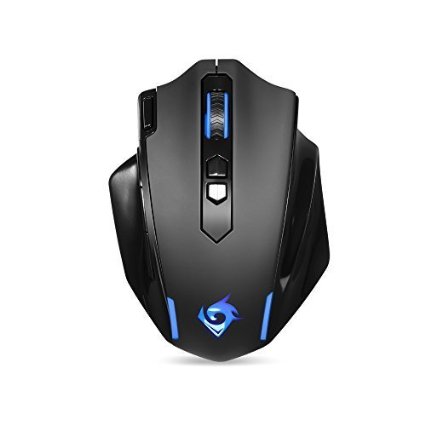 EagleTec MG001 24GHz Wireless 9-Button Gaming Mouse With Adjustable DPI 800 1200 1600 2000 2400