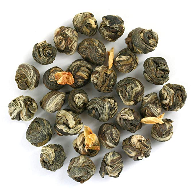 Jasmine Pearls (Dragon Pearls) Premium Loose Leaf Green Tea - Chiswick Tea Co - 100g