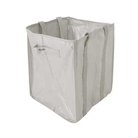 Martha Stewart 48-Gallon Multi-Purpose Re-Usable Heavy Duty Garden Tote Bag, Slate