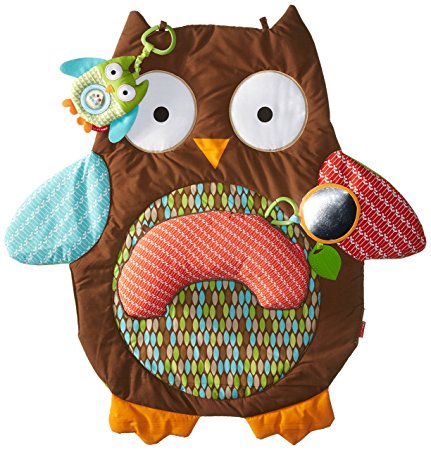 Skip Hop Hug-and-Hide Tummytime Playmat, Owl