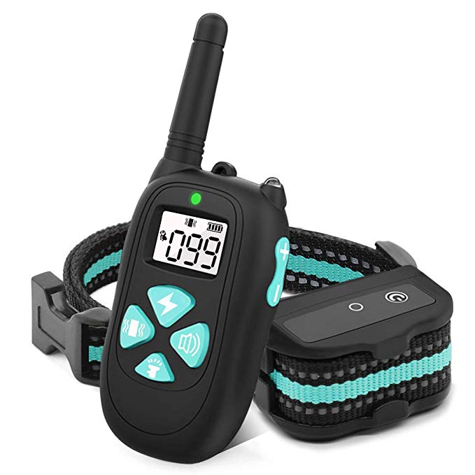 BESTHING [New Version Dog Training Collar with 1450ft Remote Dog Shock Collar, 100% Waterproof, Beep/Vibra/Electric Shock 1-100 Levels