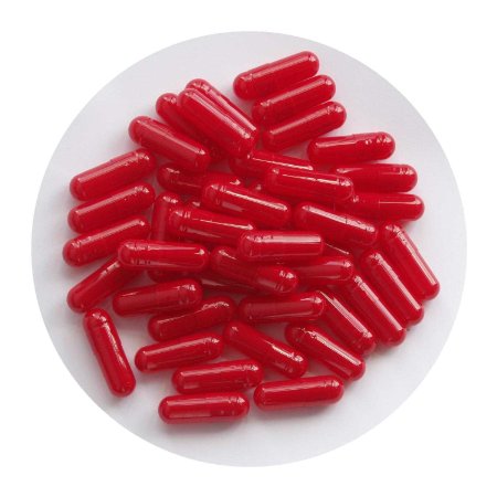 The Alchemists Apothecary Empty Gelatine Capsules Red Size 0 Pack of 200