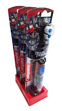 Colgate Kids Power Toothbrush Transformers - Optimus Prime Bumblebee Pack of 3