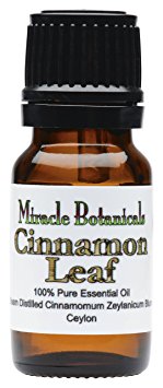 Miracle Botanicals Ceylon Cinnamon Leaf Essential Oil - 100% Pure Cinnamomum Zeylanicum Blume - Therapeutic Grade - 10ml