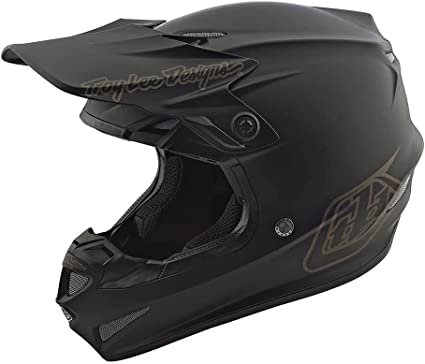 Troy Lee Designs SE4 Polyacrylite Mono Adult Motocross Helmet W/MIPS - Full Face Offroad Motorcycle Dirt Bike ATV Powersports Dual Sport Racing Helmet - Mens Womens Unisex (Black, XL)