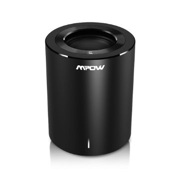 Mpow Cannon Portable Bluetooth 40 Mini Speaker with Aluminum Alloy Material and Enhanced Bass Powerful Crystal-Clear Sound