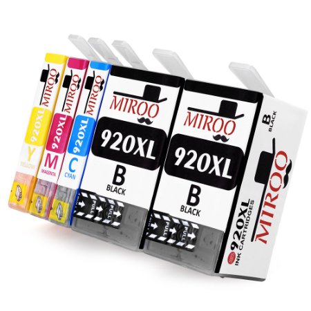 MIROO 5 Pack High Capacity Replacement for HP Ink Cartridges 920 Compatible With HP Officejet 6500 6000 7000 7500 E709 Printer.