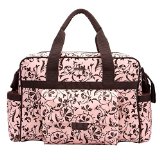 Bellotte Collection Tote Diaper Bag Polyster Brown Flower