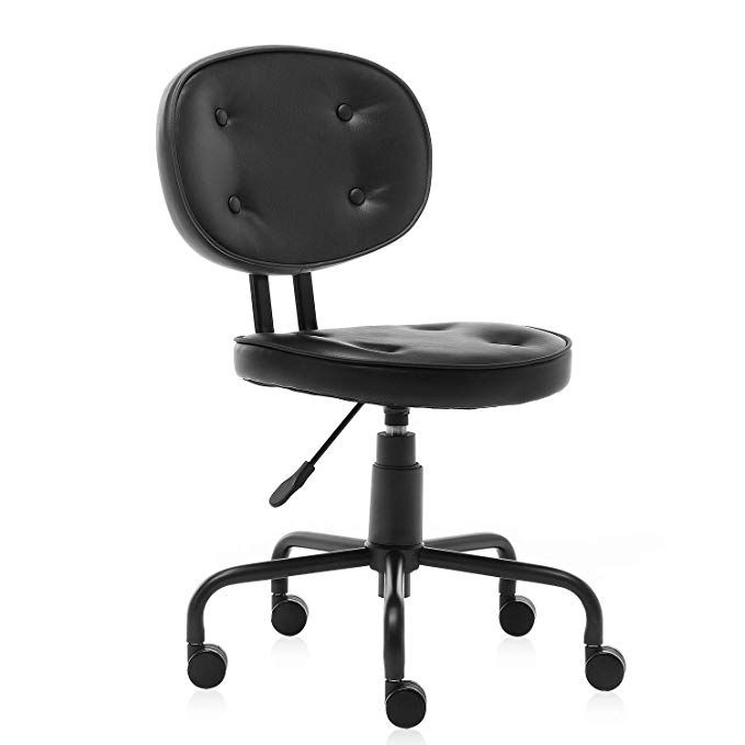 B2C2B Ergonomic Executive Office Chair High Back Black Leather Office Desk Chairs Modern Racing Chair Adjustable with Flip-up Arms Lumbar Support
