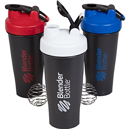 BlenderBottle 28oz - Red White and Blue 3 pack with Loop and Blenderball - Amazon Exclusive Colors