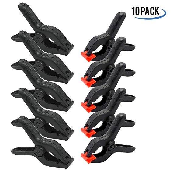PARTYSAVING 3.5” and 4.25” Nylon Spring Clamps for 1.5” Jaw Opening Heavy Duty Home Improvement Projects Crafts Fabrics, APL1990