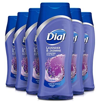 Dial Body Wash, Lavender & Twilight Jasmine with All Day Freshness, 12 Fluid Ounces (Pack of 6)