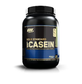 Optimum Nutrition Casein Protein, Mint Chocolate Chip, 2 Pound