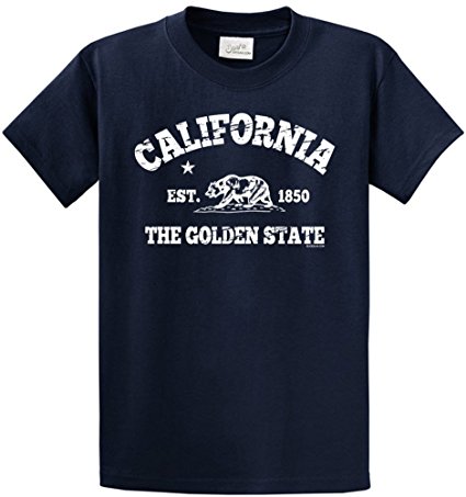 California Bear Est 1850 T-Shirts in Regular, Big and Tall Sizes