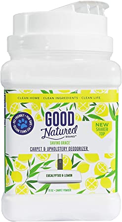 Good Natured Brand Saving Grace Carpet & Upholstery Deodorizer, Eucalyptus & Lemon - 70oz - All-Natural and Eco-Friendly, Safe for Families and Pet