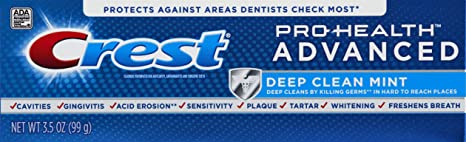 Crest Pro Health Advanced Fluoride Toothpaste, Deep Clean Mint, 3.5 Ounce