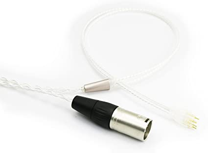 NEW NEOMUSICIA 4-pin XLR Balanced Male HiFi Cable Compatible with Sennheiser HD650, HD600, HD580, HD660S, HD58X, HD565, HD545, Massdrop HD6XX Headphone Silver Plated Audio Upgrade Cable 1.5m/4.9ft