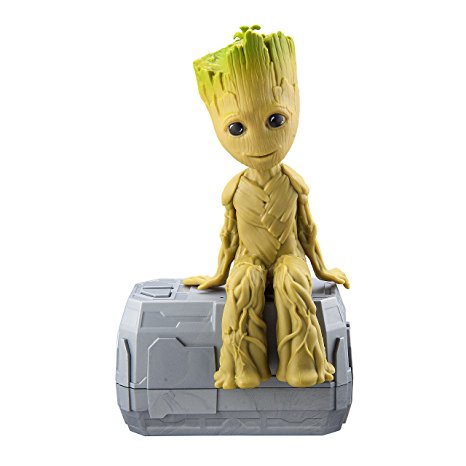 Marvel Guardians of the Galaxy Dancing Groot – NEW Talking I Am Groot Featuring Little Groot! Voice & Sound Activated Dancing Mini Groot with In-built Music