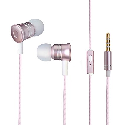Earphones with Microphone Headphones In-Ear Earpieces Stereo Wired 3.5 mm Earbuds Headset with Mic moniko for Running Gym Outdoor for iPhone iPad Android Mobile Phones Samsung etc.
