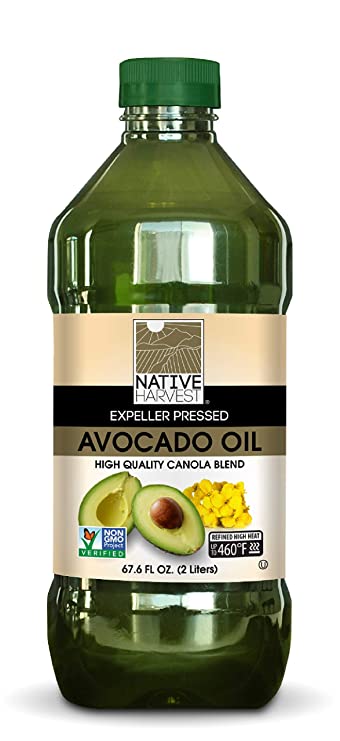 Native Harvest Expeller Pressed Non-Gmo Avocado/Canola Oil Blend, 2 Litre (67.6 Fl Ounce ), Avocado/Canola, 67.6 Fl Ounce ()