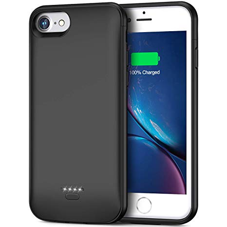 Battery Case iPhone 7/8, 4000mAh Portable Protective Charging Case Compatible iPhone 7/8 (4.7 inch) Rechargeable Extended Battery Charger Case