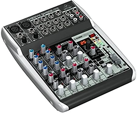 Behringer, QX1002USB Premium 10-Input 2-Bus Mixer with Xenyx Mic Preamps & Compressors British EQs Black