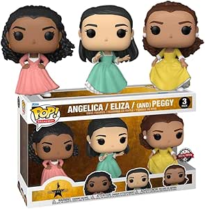 Funko Pop! 3-Pack Broadway: Hamilton - Angelica, Eliza and Peggy (Schuyler Sisters) (Special Edition) Vinyl Figures