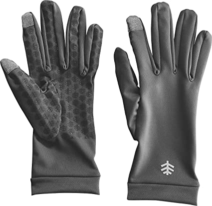 Coolibar UPF 50  Men's Women's Gannett UV Gloves - Sun Protective