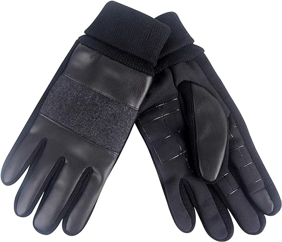 Dockers Men's Warm Fabric Winter Gloves with Smartphone Touchscreen Capability