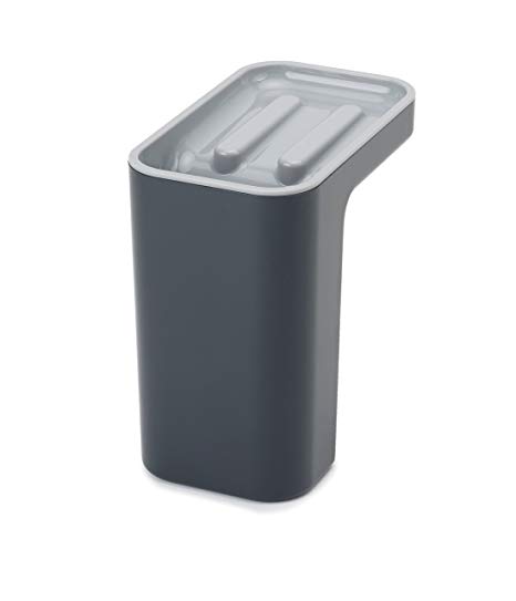 Joseph Joseph 85125 Sink Pod Self-Draining Sink Caddy Kitchen Sink Organizer Sponge Holder Dishwasher-Safe, Gray