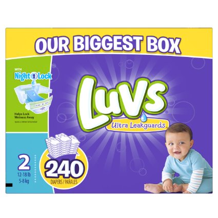 Luvs Ultra Leakguards Diapers One Month Supply Size 2 240 Count