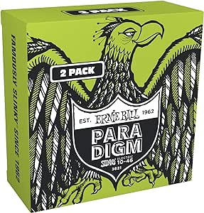 Ernie Ball Regular Slinky Paradigm Electric Guitar Strings Amazon Exclusive 2 Pack 10-46 (P03621)