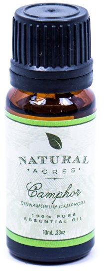 Camphor Essential Oil - 100% Pure Therapeutic Grade Camphor Oil by Natural Acres - 10ml