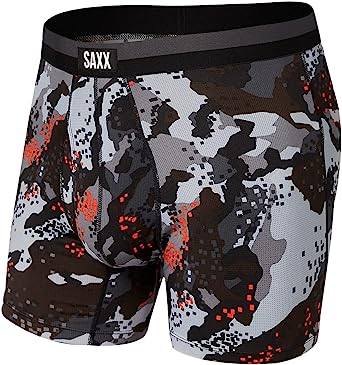 Saxx Men's Underwear -Sport MESH Boxer Briefs with Built-in Pouch Support- Workout Underwear for Men