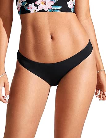 CRZ YOGA Womens Bikini Bottom Low Waisted Cheeky Bathing Swimsuit Bottoms Swim Briefs