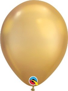 Qualatex Chrome Gold Metallic 11 inch Latex Balloons 25 Count