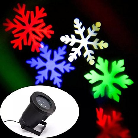 SunbowStar Multicolor Snow LED Laser Light for Landscape House Outdoor Christmas Garden