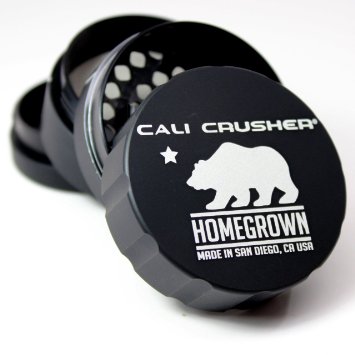 Cali Crusher Homegrown 4 Piece Grinder Black