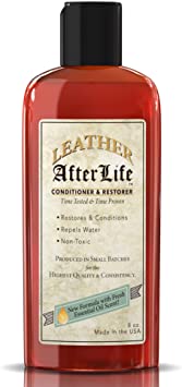Leather Afterlife Leather Conditioner - The Best Leather Conditioner & Restorer for Cars, Furniture, Boots, Saddles, Purses & More 8 oz