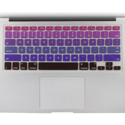 All-inside Dark Purple Ombre Color Keyboard Skin for MacBook Pro 13" 15" 17" (with or without Retina Display) / MacBoook Air 13"