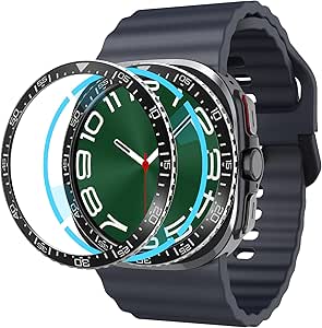 Spigen Bezel Tune Designed For Samsung Galaxy Watch Ultra 47mm Bezel Ring Protector Bezel Ring Adhesive Cover (2024) - Black