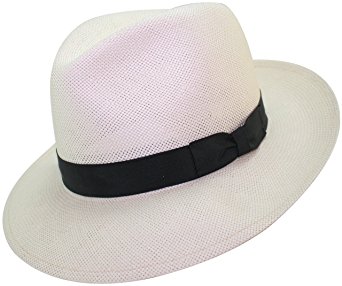 Levine Hat Co. Men's Millennium Panama Straw Fedora Hat