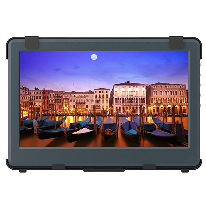 GeChic 1102H 11.6 inch FHD 1080p Built-in Battery Portable Monitor with HDMI & VGA Video inputs, USB Powered, Plug&Play, Ultralight and Slim, Built-in Speakers, Rear Docking