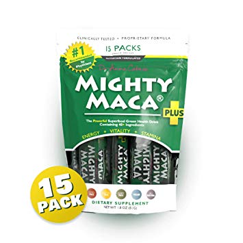 Mighty Maca Plus - Delicious, All-Natural, Organic Maca Superfoods Greens Drink, Allergen & Gluten Free, Vegan, Powder … (15)