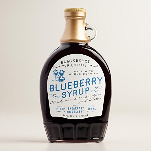Blackberry Patch Whole Blueberry Syrup  12 oz